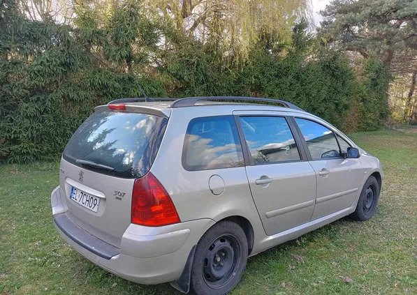 samochody osobowe Peugeot 307 cena 10950 przebieg: 206500, rok produkcji 2007 z Łódź